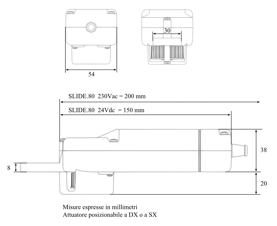 Slide 80 Chiaroscuro-Motor für Schiebeläden