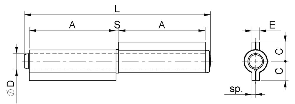 Scharnierflügel 2 pin combiarialdo