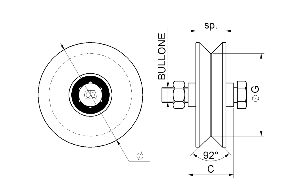 combiarialdo ruota cancello disegno