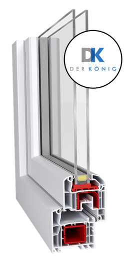 DK400 Fenster in PVC-Profil