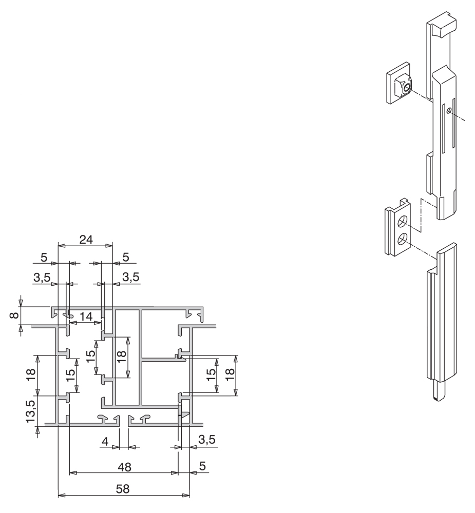 Schrauben für Fenster Giesse Giap Serie R40 Silver Plus