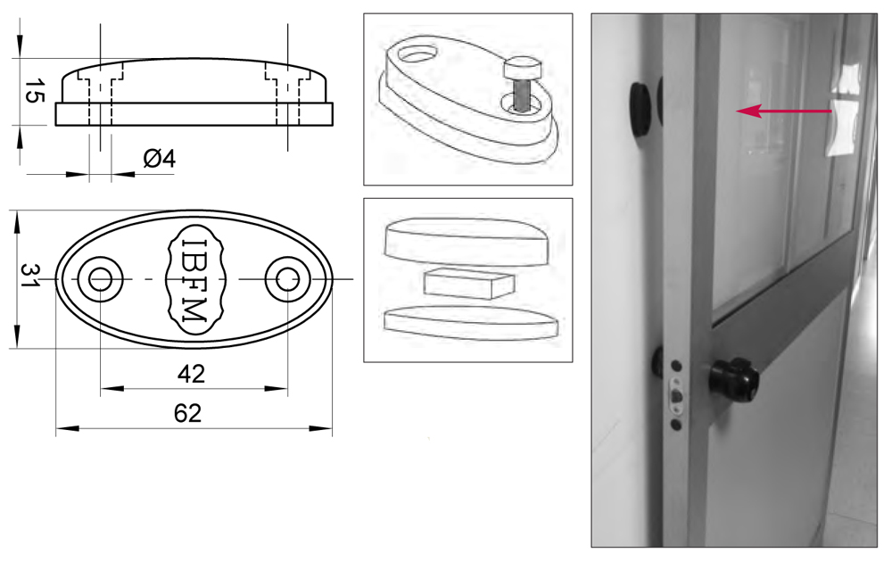 magnetischen Türstopper IBFM