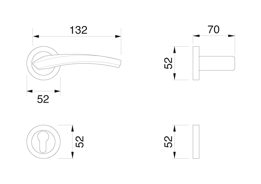 Manital Dünengriff Design Abmessungen windowo