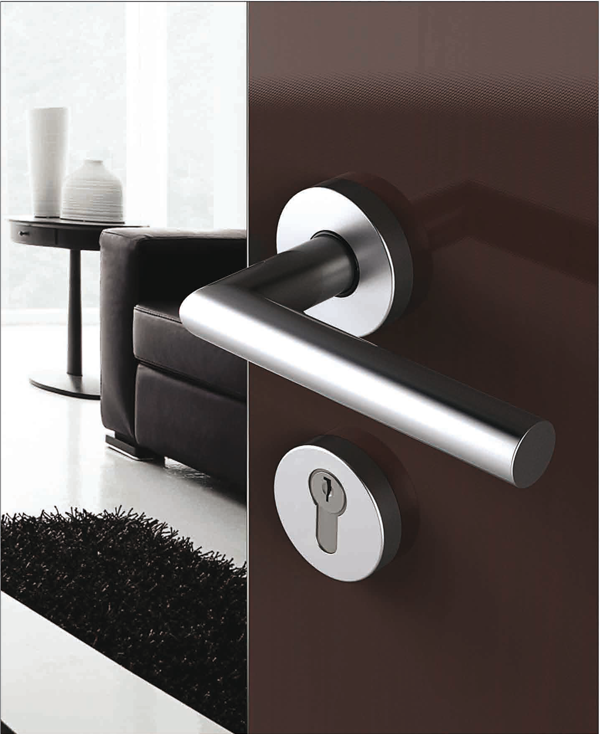 Zylinderförmige Griffe von Tropex Toledo aus satiniertem Edelstahl Maniglie a forma cilindro Tropex Toledo in acciaio inox satinato