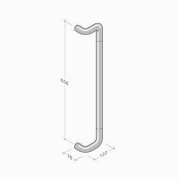 Maniglione in nylon 3CC.311.0065 pba A= 650 Ø= 35