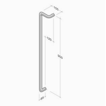 M18Z PBA Griff Aluminium Rechts Links extrudiert
