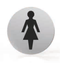 Piktogramm für Düsen Runde Badezimmer WC Frauen Tropex