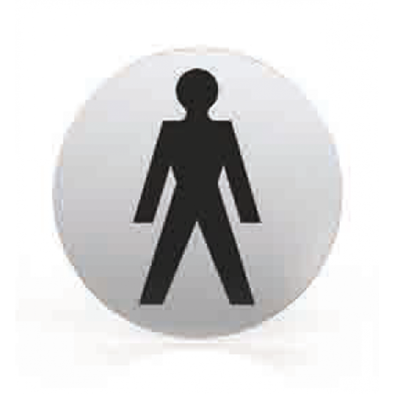 Piktogramm für Düsen Runde Badezimmer WC Männer Tropex