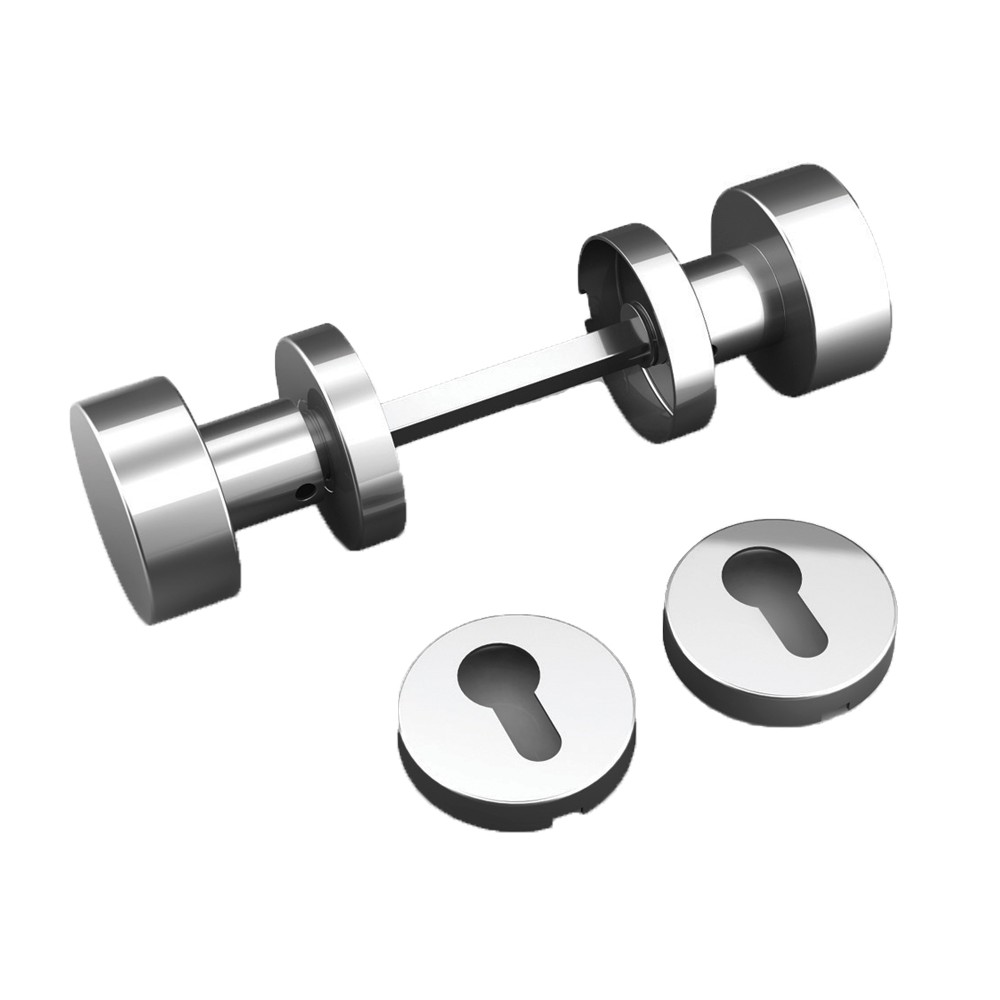 Doppelknaufplans Rahmen mit Lüftungsschlitzen und Edelstahl Tropex