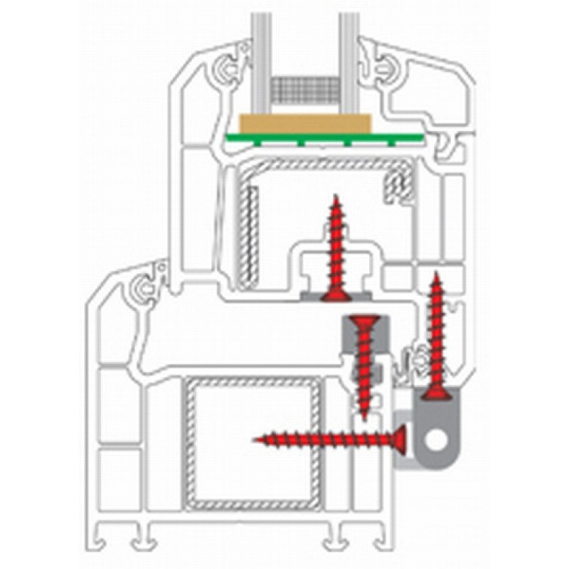 Screws Hardware Power Speed ​​A2 PVC Verschiedene Größen 1000pz heicko Segatori