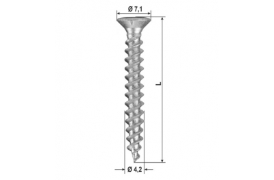 Screws Hardware Netz Diks Top PVC Verschiedene Größen 2000pz heicko Segatori