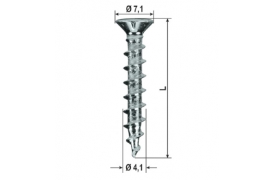 Screws Hardware Power Speed ​​PVC Verschiedene Größen 2000pz heicko Segatori