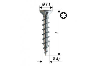 Screws Hardware Power Speed ​​TX PVC Verschiedene Größen 2000pz heicko Segatori