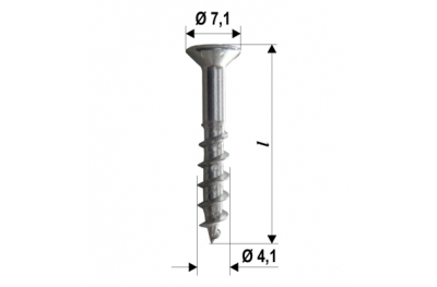 Screws Hardware Power Speed ​​PT PVC Verschiedene Größen 2000pz heicko Segatori