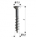 Screws Hardware Power Speed ​​PT PVC Verschiedene Abmessungen 2000 Stück heicko