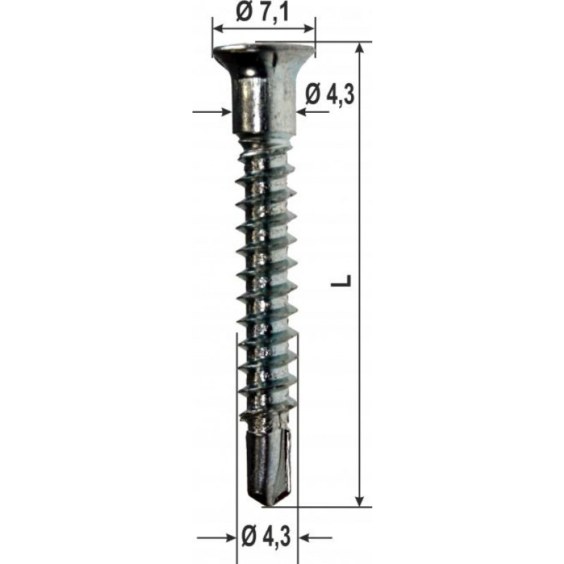 Sonderschrauben Einbrecher Hardware Verschiedene Abmessungen 1000 PC heicko