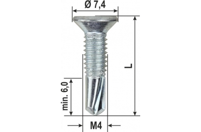 Tek metrische Schrauben Eco PVC Verschiedene Abmessungen 2000 Stück heicko