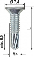 Tek metrische Schrauben Eco PVC Verschiedene Abmessungen 2000 Stück heicko