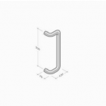 YOD.500 PBA Handgriff aus Leder und Edelstahl AISI 316L