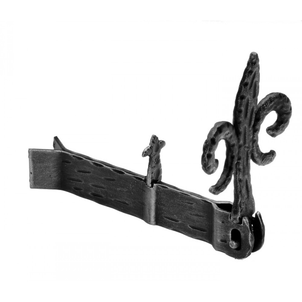 328 Shutter Halter Giglio 170x30x18mm Zanca einbetten Galbusera Schmiedeeisen