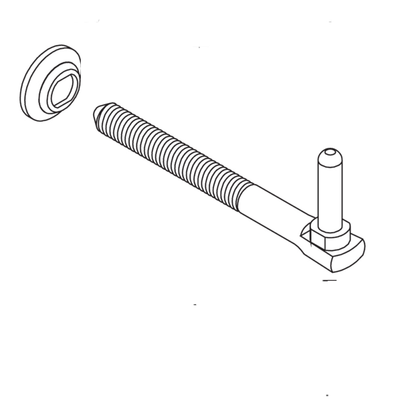 Wand ABl Scharnier mit Verstellung Seiten Matt Schwarz mit Rosetta