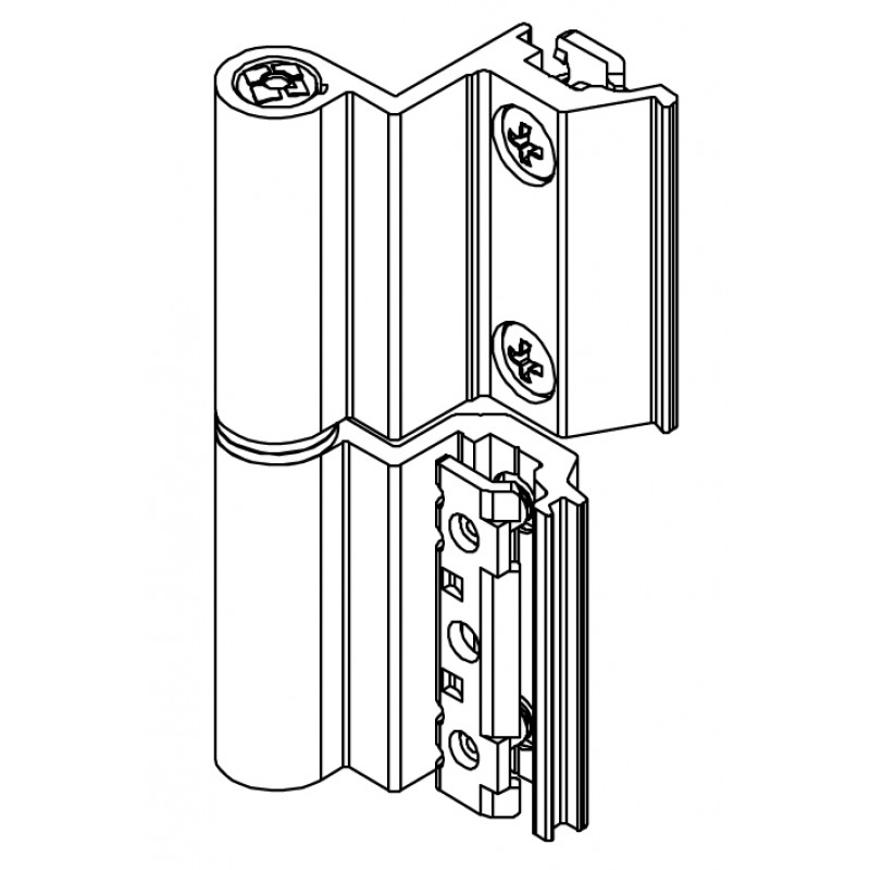 CE Base 3A Flash Scharniertür Art00121U Giesse; Europäische Kammer für Aluminium