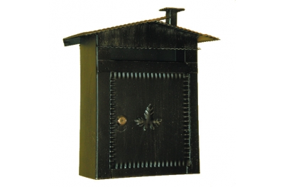 6002 Mailbox mit Dach und Kamin Schmiedeeisen Craft Lorenz Ferart