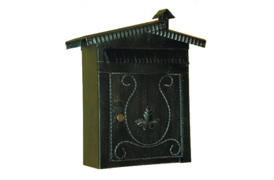 6008 Mailbox mit Dach und Kamin Schmiedeeisen Craft Lorenz Ferart