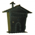 Briefkasten in Form eines kleinen Eisenhauses Lorenz 6017