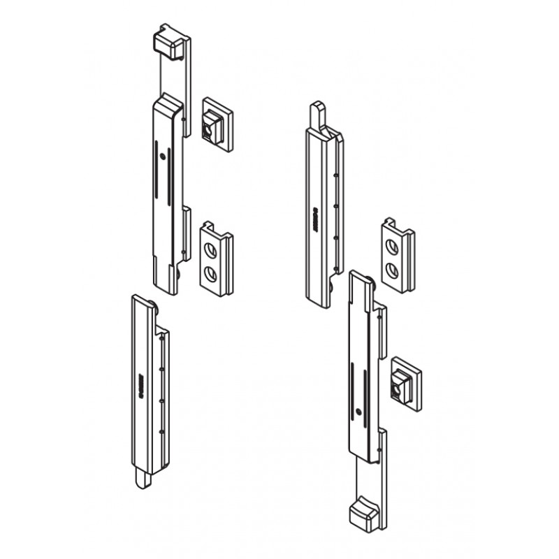 Paar Catenacci Giap Art.02131K Giesse; Silber PWS, für Serie R40