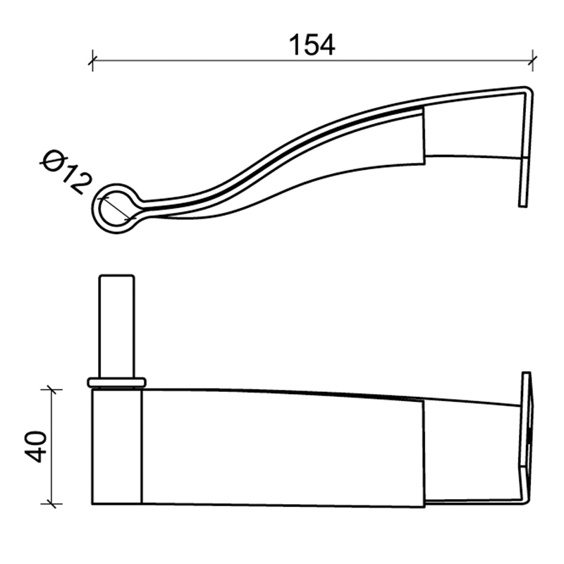 1 CiFALL Puntelletto Doppel gebohrte Platte für Fensterläden Hardware Weitere Maßnahmen