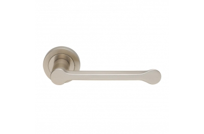 Frog design Manital Satin Nickel Paar Handgriffe am Rosetta