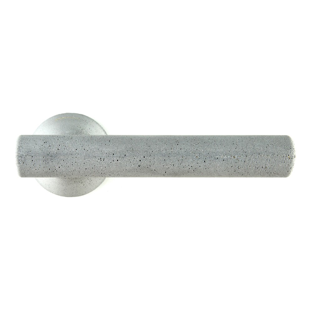 Alba Polierter Chrom- und Satingriff für Tür auf Rosetten-Design Made in Italy Colombo Design