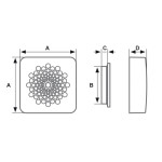 Spiral-Aspirator mit Hygrostat und Timer Fantini Cosmi 3104