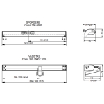 C160 230V 50Hz Kettenantrieb mit Wahl Anschlag 360mm 600mm 1000mm Topp