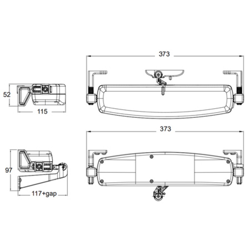 C25S Sync Kettenantrieb 230V 50Hz Synchronisation und Betrieb mehrerer Aktuatoren auf Topp