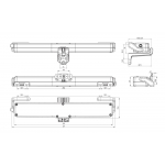 Antrieb Ketten Kato 253 Nekos 230V 250N Stroke Wählbare 240 / 360mm