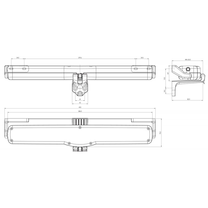 Kato Nekos 230V Kettenantrieb 300N Stroke Wählbar bis 400mm