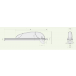 Zahnstangenantrieb Airwin A65 650N 230V 50 Hz Comunello Mowin