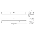 Aktor Metal Chain Kato305 / RWA Syncro Nekos 24V 300N Hub bis 500mm