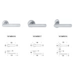 Aura Reguitti Türgriff auf runder Rosette aus Zama