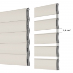 Der Double Space Aluminium-Rollladen ermöglicht die Anpassung des einfallenden Lichts