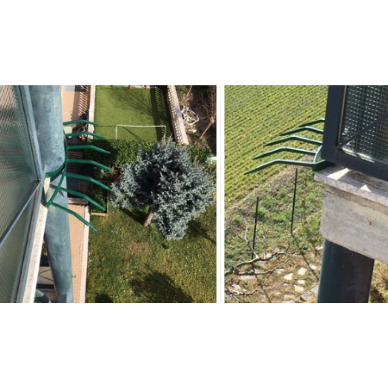 Barriere Anti Intrusion Komponente Grimpo Poller mit Tipps für Gesimse Balkone und Wände