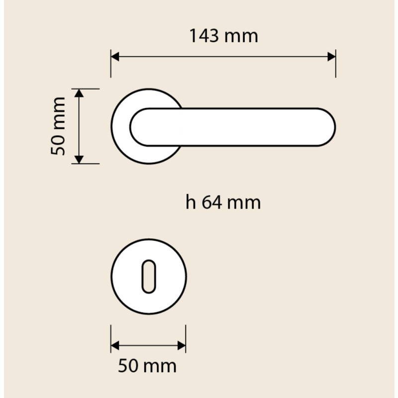 Beta Linea Calì Klassischer Innentürgriff Romantischer Stil