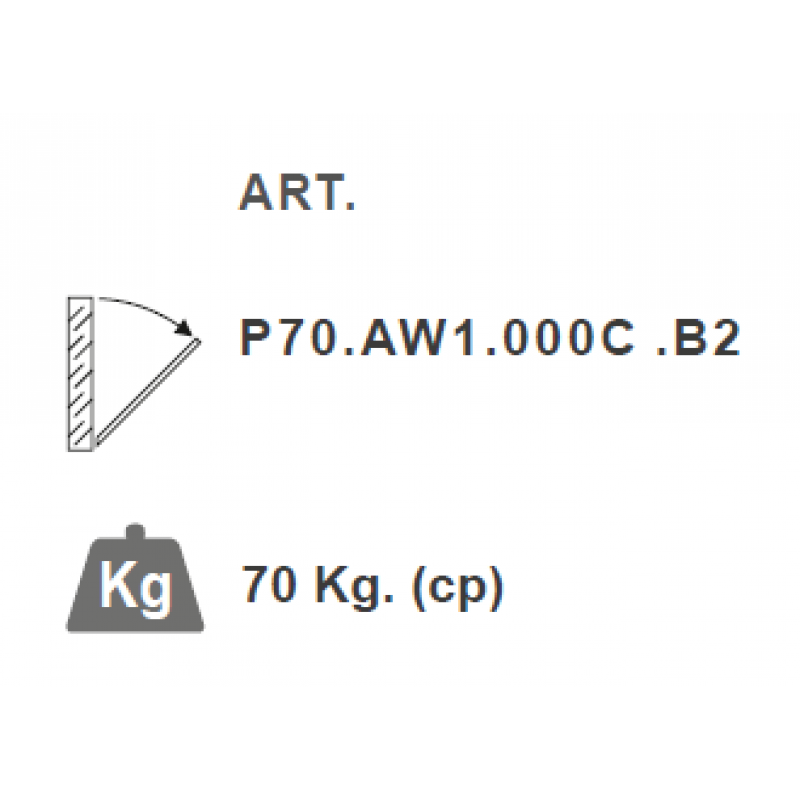 PBA Arm P70-AW1-C-Limiter Öffnung für Windows