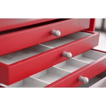 Brixia Ein schwarz-weißer Safe mit Bordogna-Möbeln und elektronischem Schloss