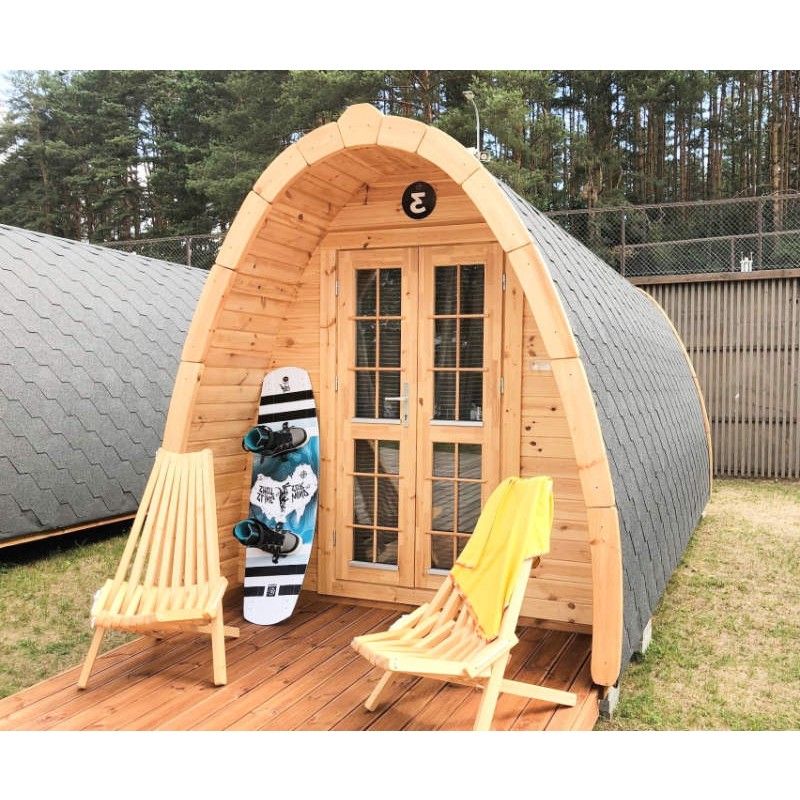 Camping Pod aus Tannenholz zum Campen 240x480 cm