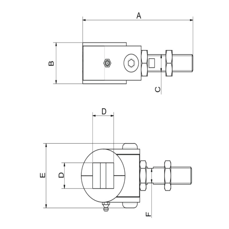 Link Torband für Drehtor mit Schnellverstellung