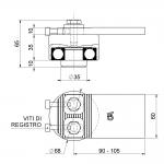 Bearing Hinge mit verstellbaren Schrauben Große Tor Schwingen Combiarialdo