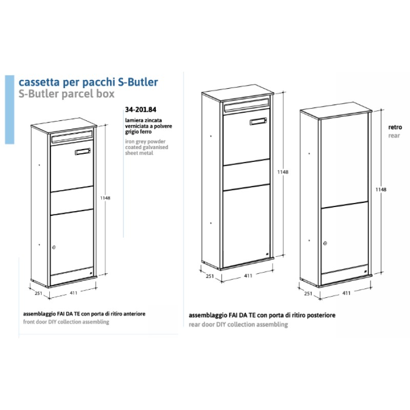 Paketkasten S-Butler Silmec Eleganter und Sicherer